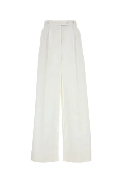 GIVENCHY GIVENCHY WHITE POPLIN WIDE-LEG PANT