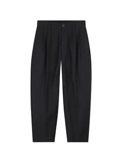 Givenchy Kids' Pleated Pressed-crease Trousers In Black