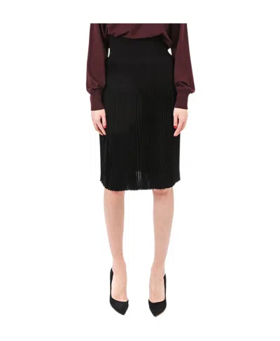 Givenchy Pleated Skirt In Black