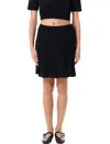 Givenchy Pleated Skirt In Monogram 72 Jacquard In Black