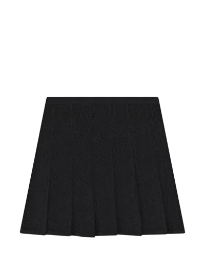 Givenchy Pleated Skirt In Monogram 72 Jacquard In Animal Print