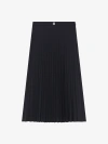 GIVENCHY PLEATED SKIRT IN WOOL