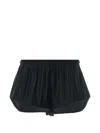 Givenchy Pleated Structured Shorts In Black