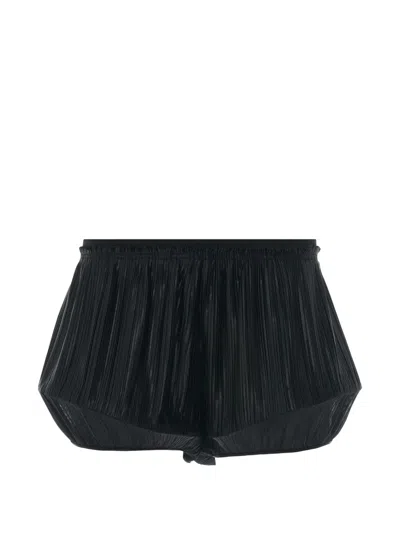 Givenchy Pleated Structured Shorts In Black