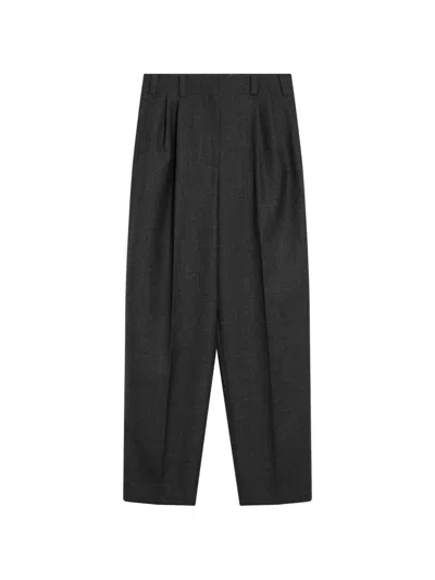 Givenchy Grey Wool Trousers Women In Black