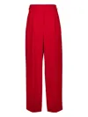 Givenchy Pleated Trousers In Red