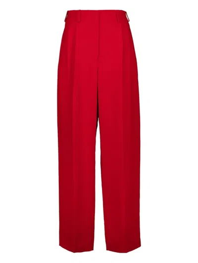 Givenchy Pleated Trousers In Red