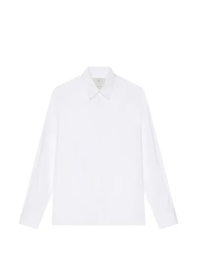 Givenchy Pleated Tuxedo Shirt In White