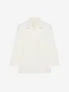 Givenchy Jacket In Wool With Pleated Back