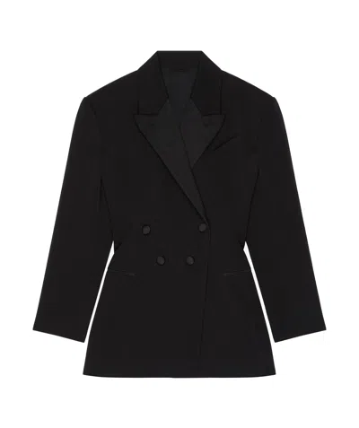 GIVENCHY GIVENCHY PLEATED DOUBLE-BREASTED BLAZER