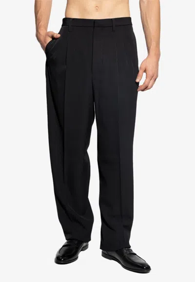 Givenchy Pleated Wool Pants In Black