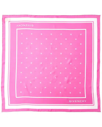 GIVENCHY GIVENCHY PLUMETIS SQUARE SILK SCARF
