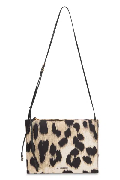 Givenchy Pochette Voyou In Leopard Jacquard In Animal Print