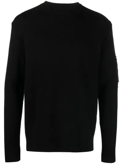 Givenchy Pocket-appliqué Wool Jumper In Black
