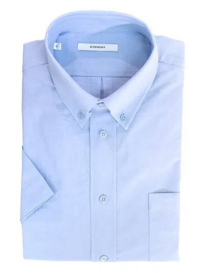 Givenchy Pocket Buttoned Shirt In Blue