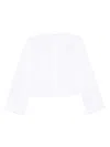 Givenchy Womens White Cropped Pockets Cotton-poplin Shirt In White