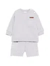 Givenchy Pocket Short Set In Gray