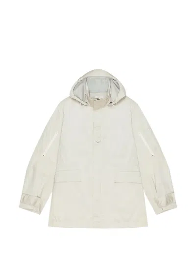 Givenchy Pocket-details Hooded Windbreaker Jacket In White