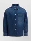 Givenchy Classic Denim Shirt With Button-up Front In Blue