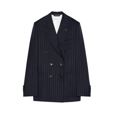 Pre-owned Givenchy Pockets Double Breasted Jacket 'dark Navy' | Blue | Women's Size 36