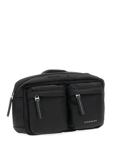 Givenchy Pockets Messenger Bag In Black