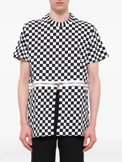 GIVENCHY PODIUM CHECK-PATTERN T-SHIRT