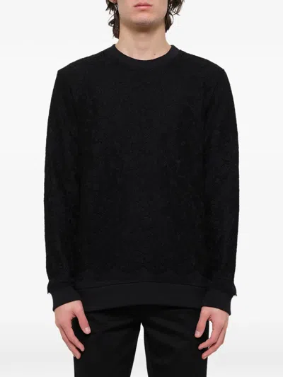 Givenchy Podium Lace-overlay Sweatshirt In Black
