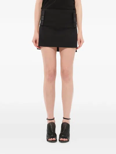 Givenchy Podium Logo-patch Skirt In Black