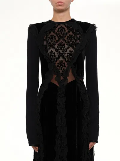 Givenchy Podium Long Dress In Black / 40