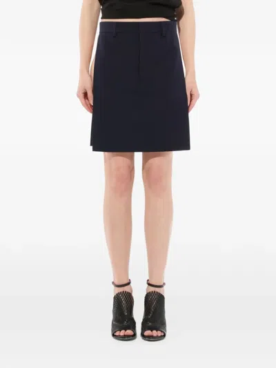 Givenchy Podium Side-slit Skirt In Black