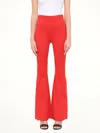 Givenchy Flared Crepe Trousers In Red