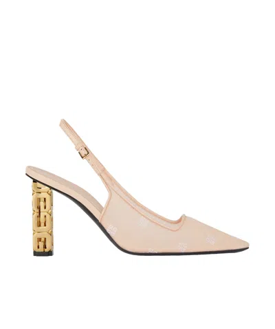 GIVENCHY G CUBE SLINGBACKS IN 4G MESH