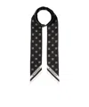 Givenchy Pointed Silk Scarf In Black