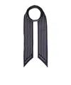 Givenchy Pointed Silk Scarf In Black