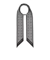 Givenchy Pointed Silk Scarf In Gray