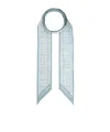 Givenchy Pointed Silk Scarf In Gray