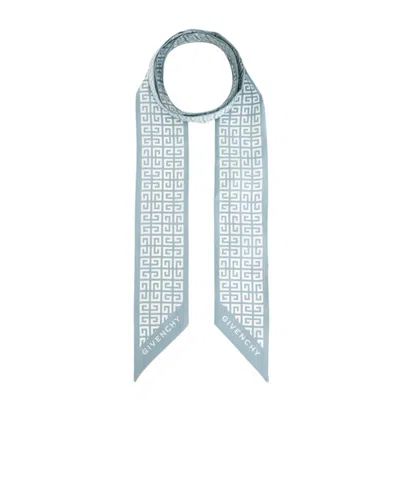 Givenchy Pointed Silk Scarf In Gray