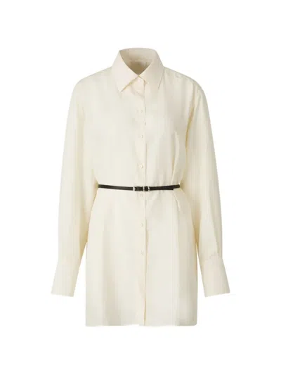 Givenchy Pointed-collar Mini Dress In White