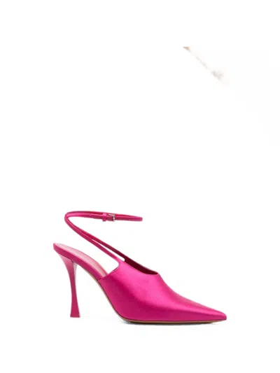 Givenchy Pointed-toe Wrap-around Heeled Pumps In Pink