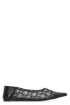 Givenchy Mesh Pointed Ballerina Shoes In Black