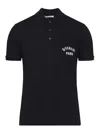 Givenchy Dark Blue Polo Shirt With Logo Embroidery Men In Black