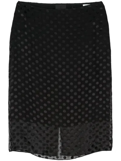Givenchy Rock Mit Polka Dots In Schwarz