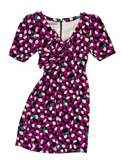 Pre-owned Givenchy Polka Dot Print Mini Dress In Multi