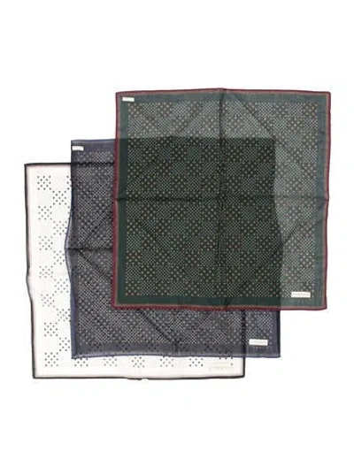 Pre-owned Givenchy Polka Dot Print Scarf In Black