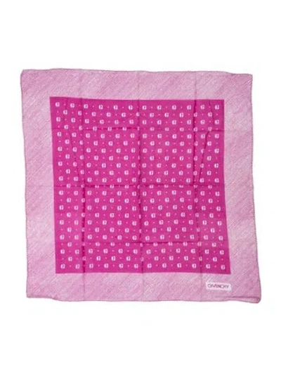 Pre-owned Givenchy Polka Dot Print Scarf In Pink
