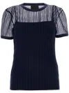 Givenchy Navy Slim Fit Polka Dots T-shirt In Blue