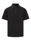 Givenchy Men Black Polo Shirt With Logo Embroidery On The Front In Cotton Man In Black
