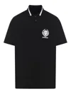 Givenchy Logo-embroidered Cotton Polo Shirt In Black