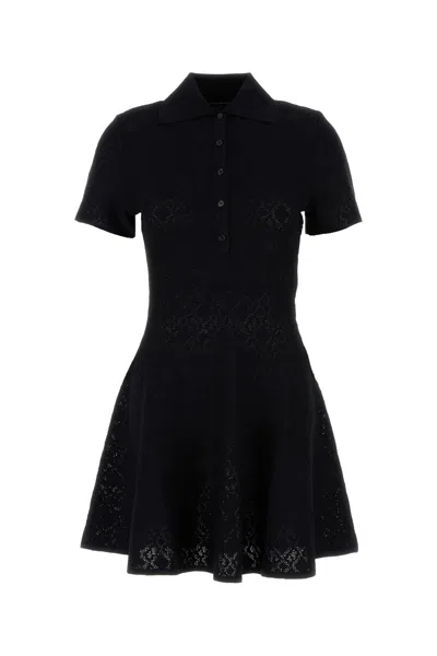 GIVENCHY GIVENCHY BLACK VISCOSE BLEND POLO DRESS
