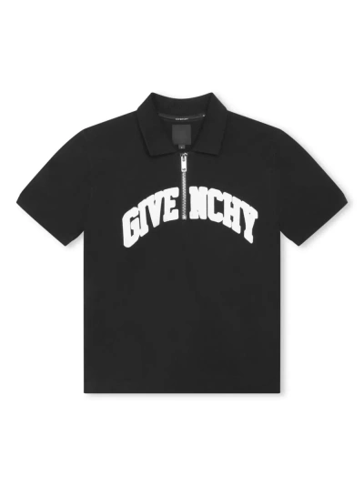 Givenchy Polo Con Ricamo In Black